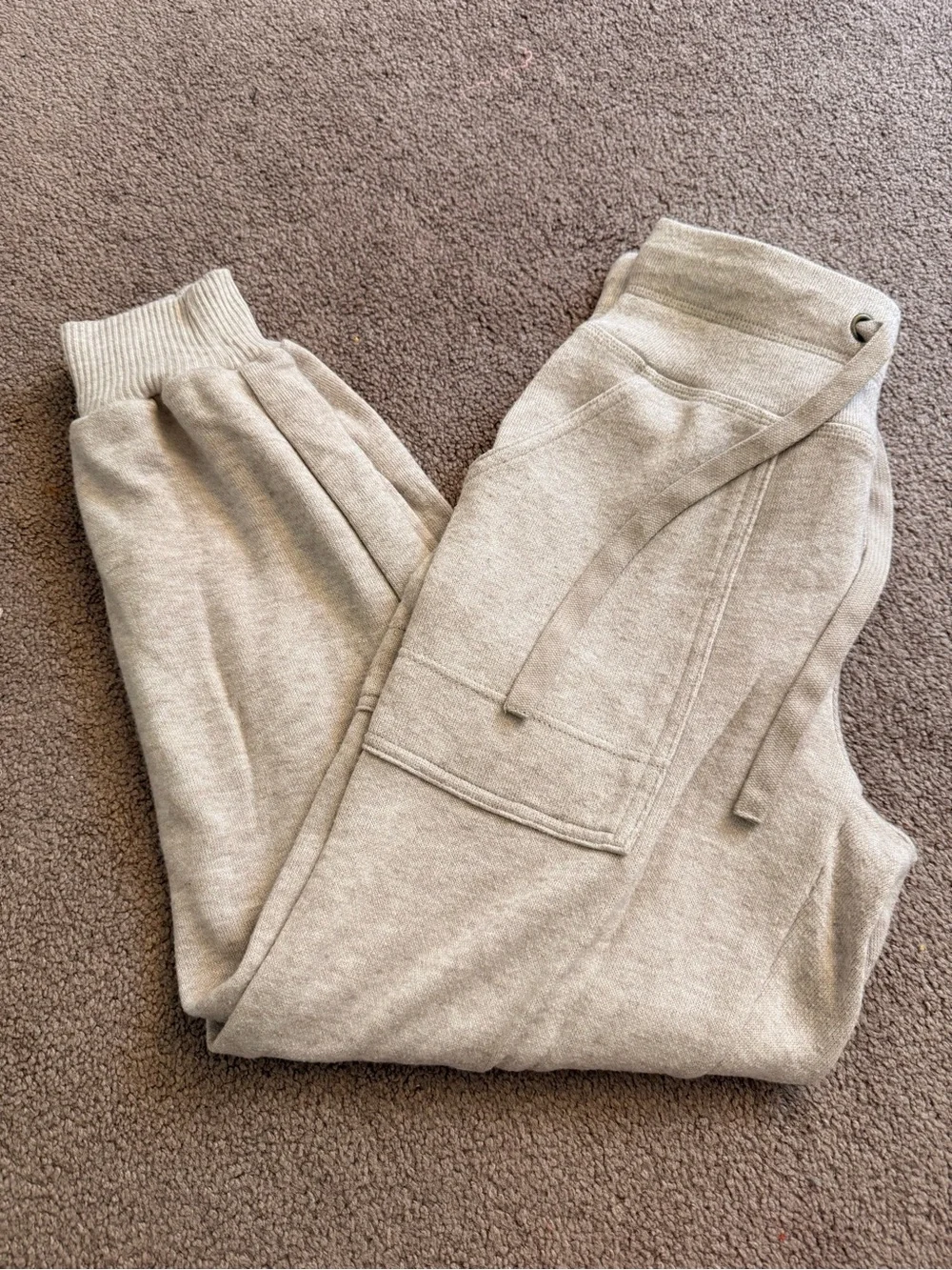 Universal Thread Beige Half-Zip Hooded Sweatshirt